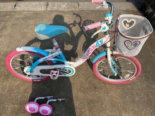 女の子向け子供用自転車18インチ