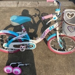 【ネット決済】女の子向け子供用自転車18インチ