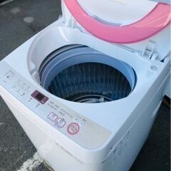 シャープ SHARP ES-GE60R-P [全自動洗濯機 6kg 80L ピンク系]