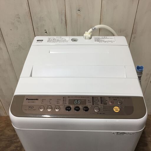 8/11終NH 2018年製 Panasonic 全自動洗濯機 7.0㎏ NA-F70PB11 家電 菊RH