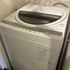 TOSHIBA 洗濯機　6kg 2021年　AW-6G9(W)