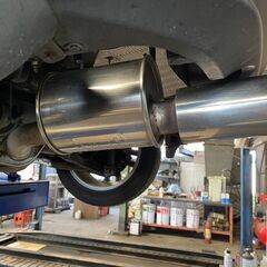 日産ジューク　マフラー　MAIN FACTORY　FUJITUBO　フジツボ