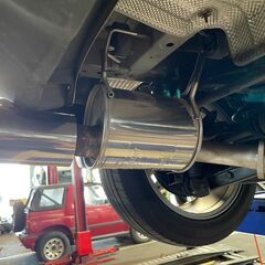 日産ジューク　マフラー　MAIN FACTORY　FUJITUBO　フジツボ