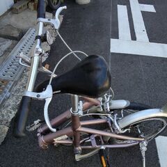 [ビンテージ]BRIDGESTONE SNEAKER LIGHT(ブリヂストンスニーカーライト)16吋 折り畳み自転車 シングル/アイスパープル