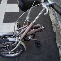 [ビンテージ]BRIDGESTONE SNEAKER LIGHT(ブリヂストンスニーカーライト)16吋 折り畳み自転車 シングル/アイスパープル