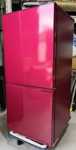 【成約済】tt  2017年製　AQUA / アクア　ノンフロン3ドア冷凍冷蔵庫　100L  AQR-16F  ルージュ