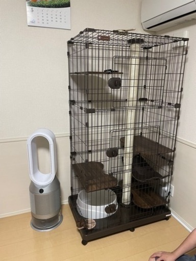 猫ゲージ　5段　ペットゲージ　中古