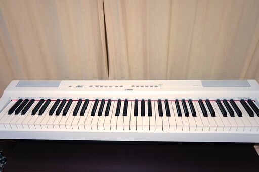 電子ピアノ】ヤマハ YAMAHA Pシリーズ 73鍵盤 ホワイト P-121WH