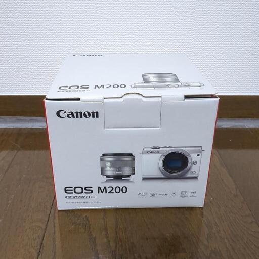 新品未使用！Canon EOS M200 EF-M15-45 IS STM レンズkit ホワイト