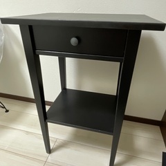 IKEA サイドテーブル　黒　木製