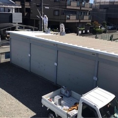 シャッターガレージ　塗り替え　外壁塗装　サビ止め　防水工事 - 尼崎市