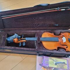 バイオリン 大人用 新品未使用、入門ガイドブック、譜面台付き