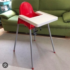 IKEA子供椅子　赤色