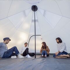 【中古】フィールドア ワンポールテント500 ファミリーテント グランドシート トランクカーゴ