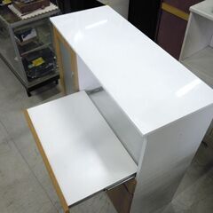 ミドルレンジボード レンジボードカウンター ナチュラルブラウン+ホワイト 幅104cm 札幌市東区 新道東店