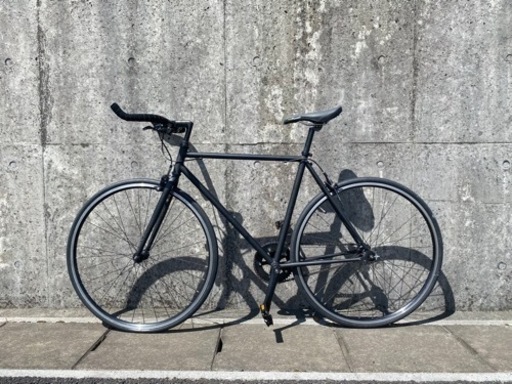 クロモリ ピストバイク クロスバイク シングルギア ブルホーン 52size クロモリ ピストバイク クロスバイク シングルギア ブルホーン 52size