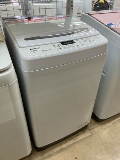 高年式 Hisense ハイセンス 7.5㎏洗濯機 2021 HHW-G75A No.6764● ※現金、クレジット、ぺイペイ、スマホ決済対応※