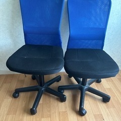 【無料】勉強机用椅子二脚