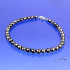 8.5～11.8 mm 南洋黒蝶真珠 ネックレス GGS 鑑別書 - その他 