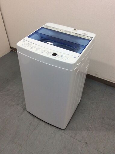 （9/2受渡済）JT7321【Haier/ハイアール 4.5㎏洗濯機】美品 2020年製 JW-C45FK 家電 洗濯 簡易乾燥付