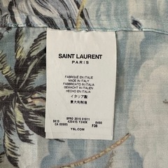 SAINT LAURENT】16SS アロハシャツ ハワイアンシャツ レーヨン