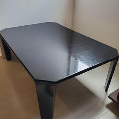 【終了】黒の折り畳みローテーブル