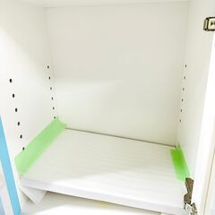 9/30【未使用品】家具工房Peek 食器棚 レトロポップ調 旭川 北海道 