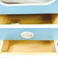 9/30【未使用品】家具工房Peek 食器棚 レトロポップ調 旭川 北海道 