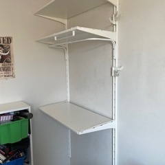 【無料】 IKEA アルゴート壁面収納  棚3フック2 MULI...