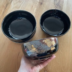 【取引中】丼茶碗　黒　2つセット