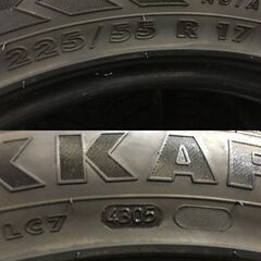 nokian HAKKAPELIITTA2 225/55R17 17インチ スパイクタイヤ 4本 バリ溝 