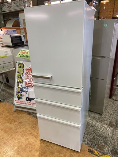 【愛品館市原店】AQUA 2021年製 355L 4ドア冷蔵庫 AQR-36K（W）【愛市IR015726-104】