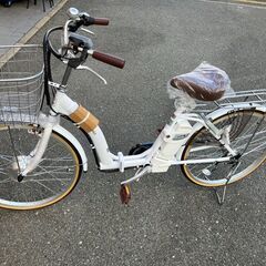 🪂新品未使用品🪂24インチ 電動アシスト付き自転車 21テクノロ...