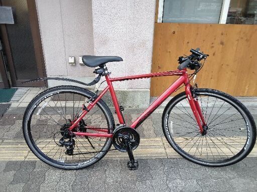 PRECISION SPORTS[プレシジョン スポーツ]700c クロスバイク アルミ/24speed/レッド