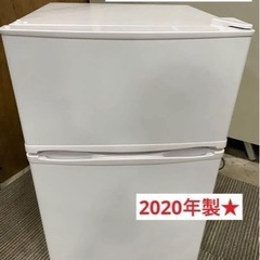 F209【2020年製】maxzen 冷蔵庫　冷凍庫