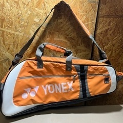 YONEX ラケットケース オレンジ/ホワイト 複数本入ります！...