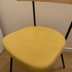 idee フェレ チェア ブラックフレーム×サフラン