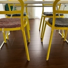 商談中 IKEA ダイニングテーブル 椅子 セット 4人掛け