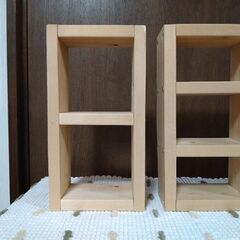 ④　🏡木製小棚🏡ハンドメイド🏡２個