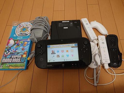★通電確認済み★任天堂 Nintendo Wii U WUP-001 家庭用ゲーム機 Wii U コントローラー Will Uゲームソフト セット まとめ売り