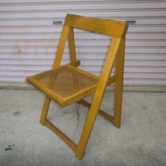 折りたたみ椅子・木製・ラタン・藤 