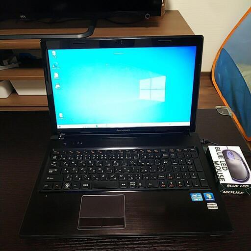 ① 高速SSD ノートパソコン Lenovo G570 新品SSD128GB Corei3 メモリ8GB LibreOffice 無線LAN(Wi-Fi) WEBカメラ 15.6インチ DVD ※本体1週間、SSD1年間保証