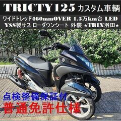 【普通免許仕様】点検整備保証付ワイドトレッドトリシティ125 1...