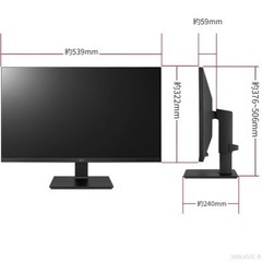 LG フレームレス モニター ディスプレイ 24BL650C-B 23.8インチ/フルHD