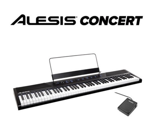 ALESIS Concert 電子ピアノ フルサイズ・セミウェイト88鍵盤
