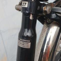 27インチ自転車 シティサイクル 黒