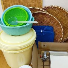 うどん、漬け物などを作る道具