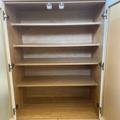 値下げしました。M034☆食器棚☆ニトリ製☆上下分割不可☆収納