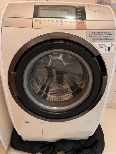 日立 ドラム式洗濯乾燥機 11kg/6kg BD-V9800L 2016年式 、