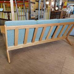 売約済【愛品倶楽部柏店】　ウニコ　ＶＩＳＫＡ　カバーリングソファ３シーター　ナチュラル